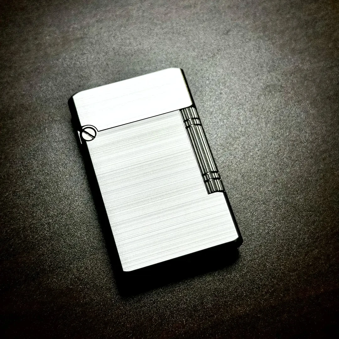 CNC Full Stainless Steel Fuel Oil Lighter Durable Side Pulley Ignition Mechanical Flip Pocket Lighter Gift