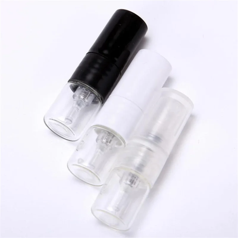 5/10/20/50/100/200pcs 1ML Portable Glass Refillable Bottle Spray Bottle Direct Pumping Sample Dispenser Spray Perfume Bottle