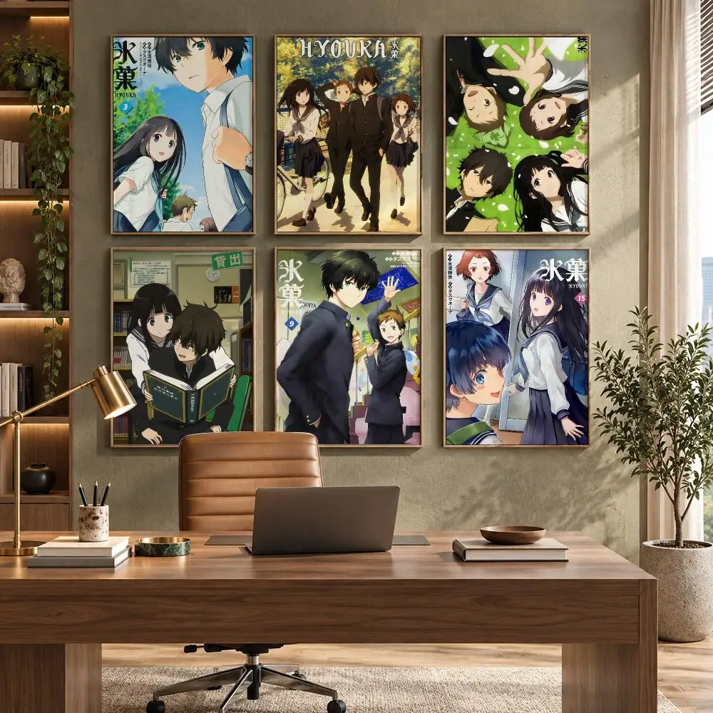 H-Hyouka Poster High-Quality Waterproof Wall Decal for Study, Living Room & Garage, Great Gift for Fans