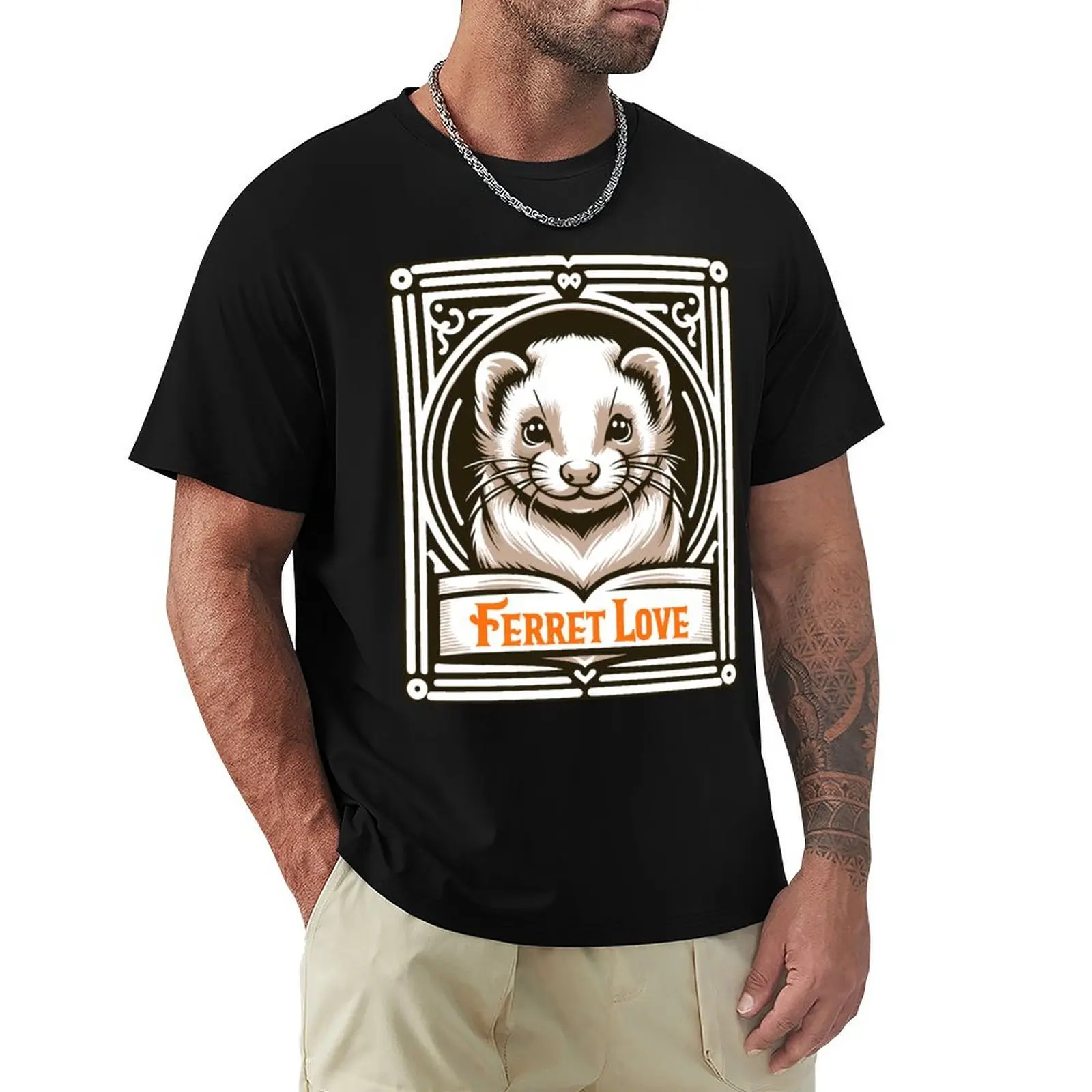 Ferret Love - Ferret Lover T-Shirt Basic All Season Solid T-Shirt