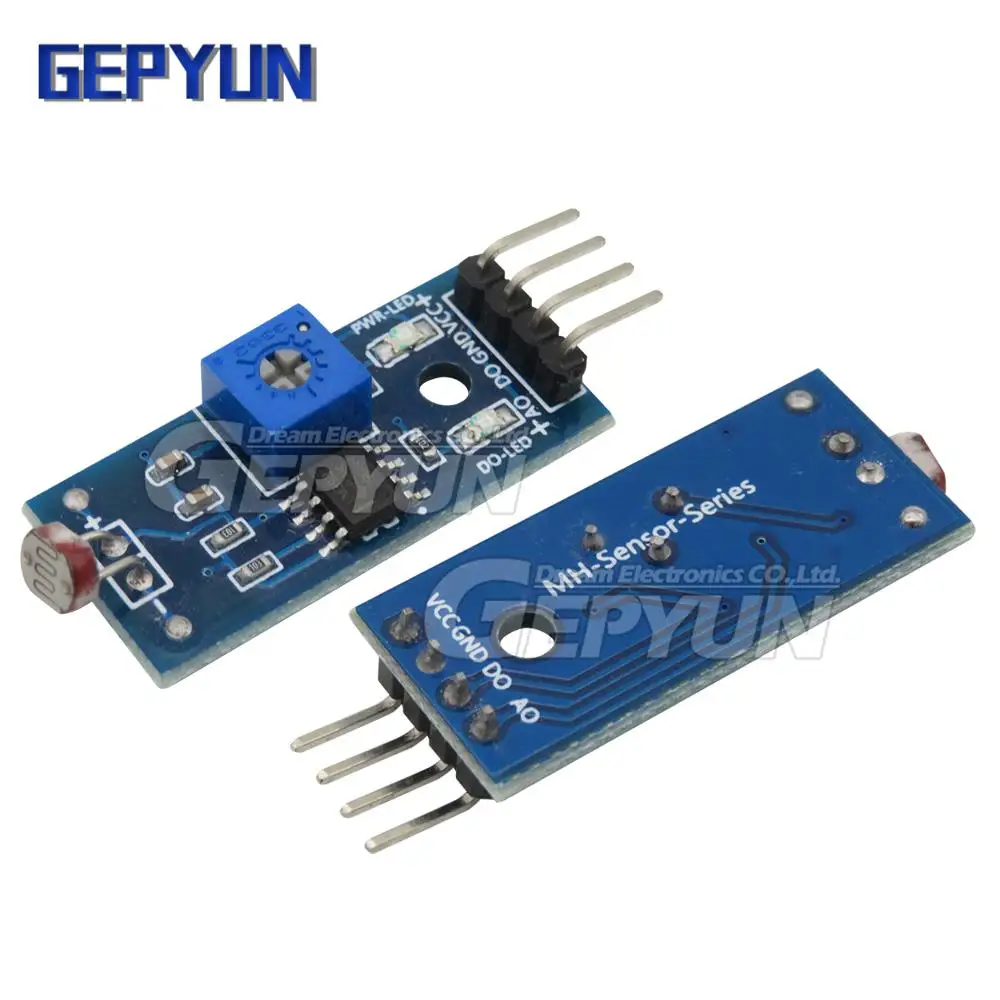 Módulo De Detecção De Luz Fotoresistor, sensor fotossensível, DIY Kit, LM393, 4Pin