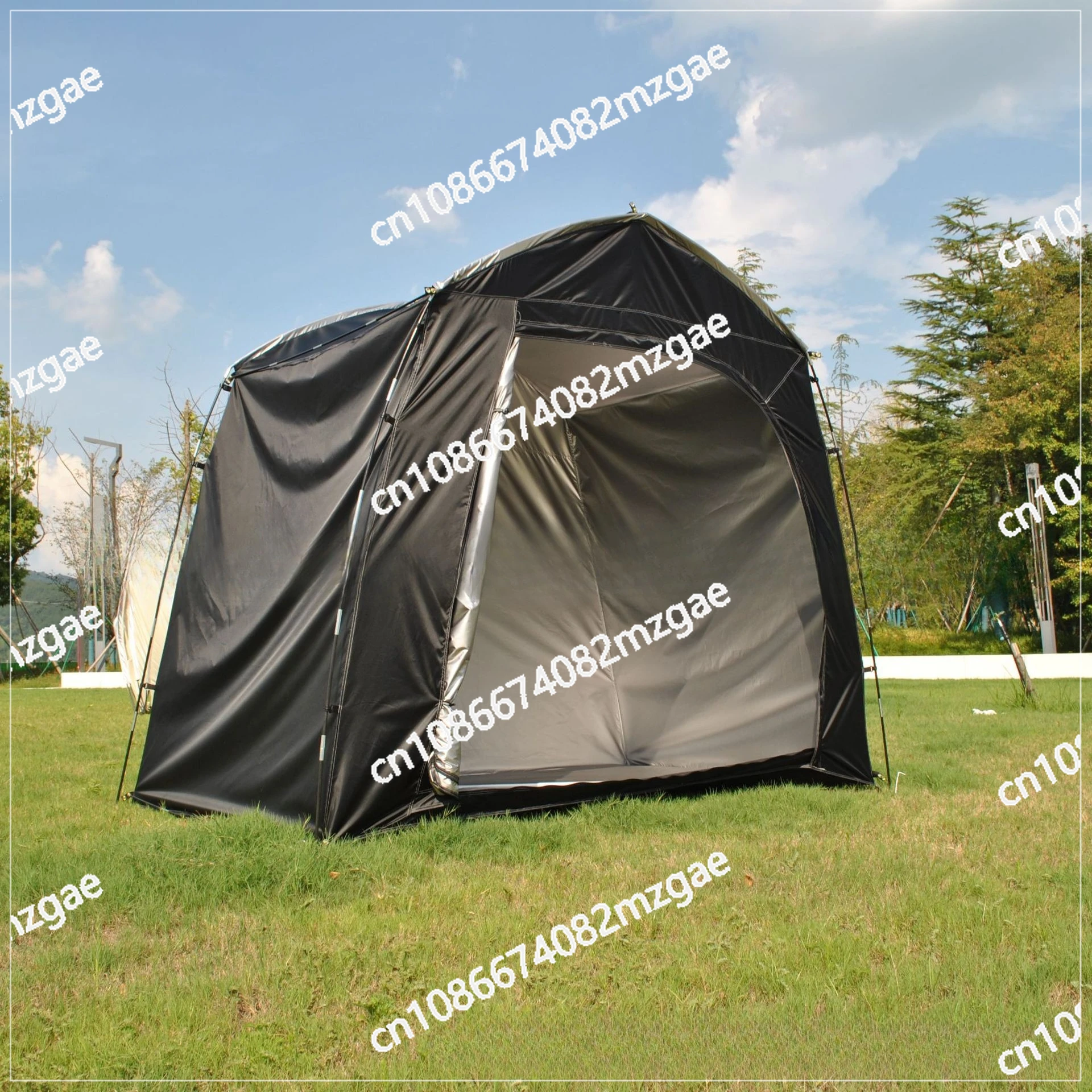 Upgrade 4-car widened bicycle tent foldable portable large space outdoor