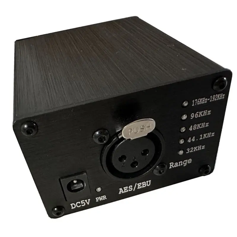 

Цифровой стереофонический аудиодекодер AS95-AES/EBU поддерживает частоты дискретизации от 32 до 192 кГц и автоматическое преобразование частоты с помощью светодиодного индикатора.