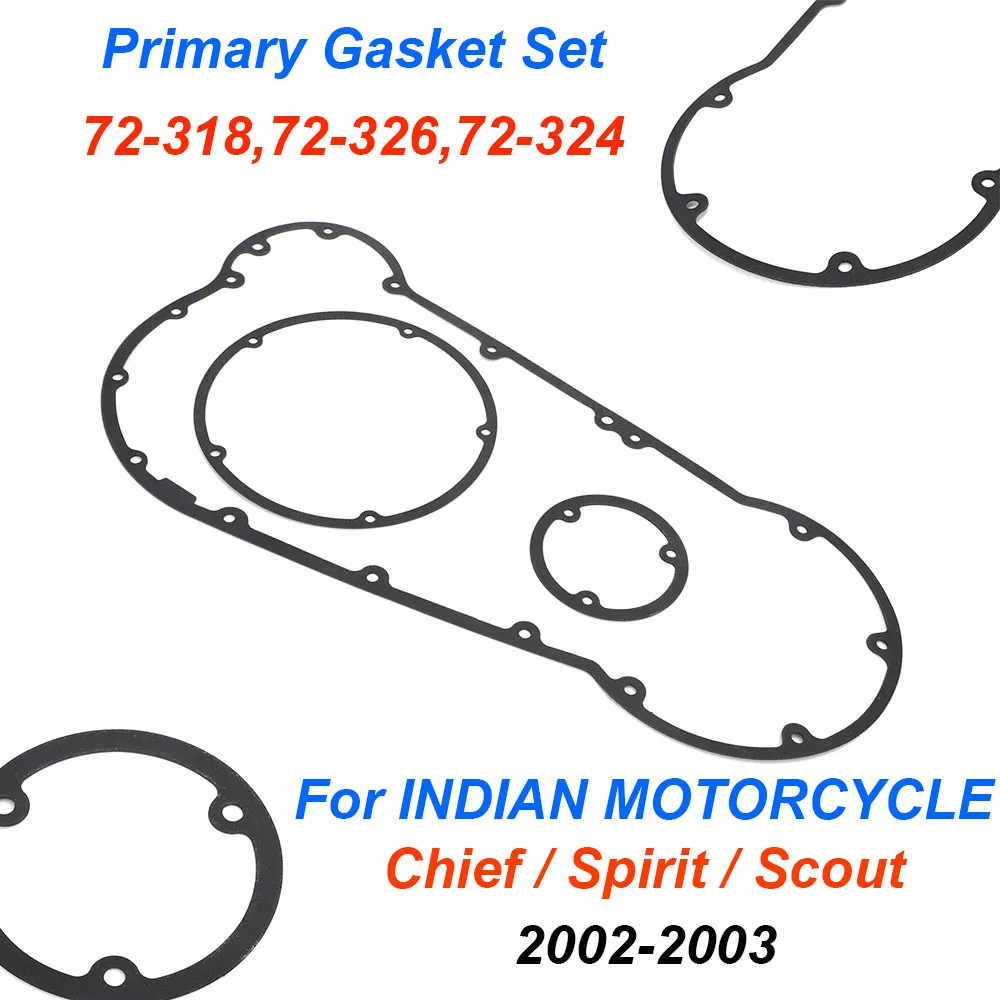 

1 комплект, комплект первичной прокладки для индийского мотоцикла 2002-2003 Chief Spirit Scout Gilroy, аксессуары для Сцепления Мотоцикла