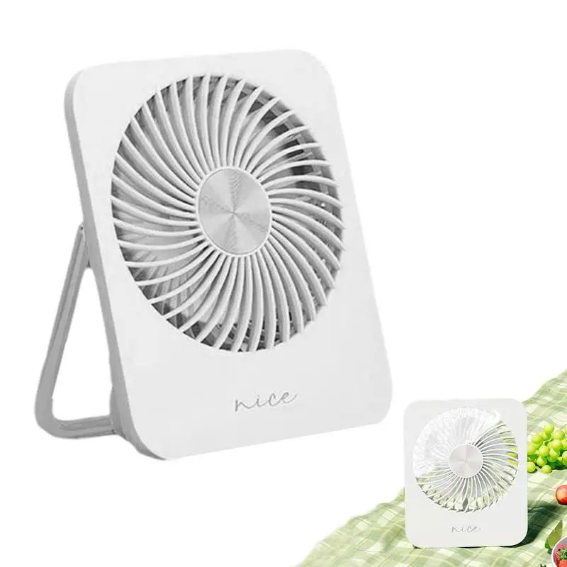 

Small Table Fan 3 Speeds Quiet Fan Wall Fan Personal Fan Silent Fan USB Rechargeable Desktop Fan For Outdoor Indoor Bedroom