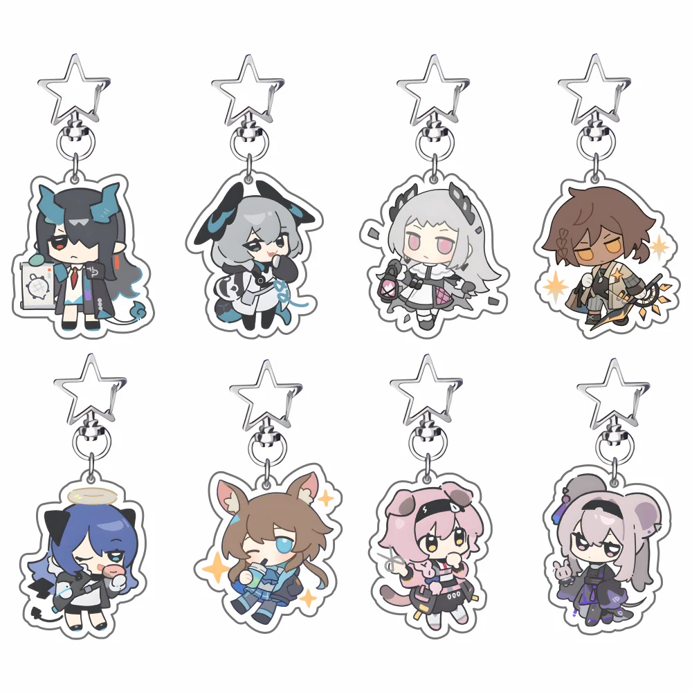 Горячая-игра-tomorrow's-ark-arknights-dusk-ho'olheyak-amiya-thorns-lin-eyjafjalla-wiš'adel-акриловые-брелки-подвеска-подарки-для-фанатов-автомобилей