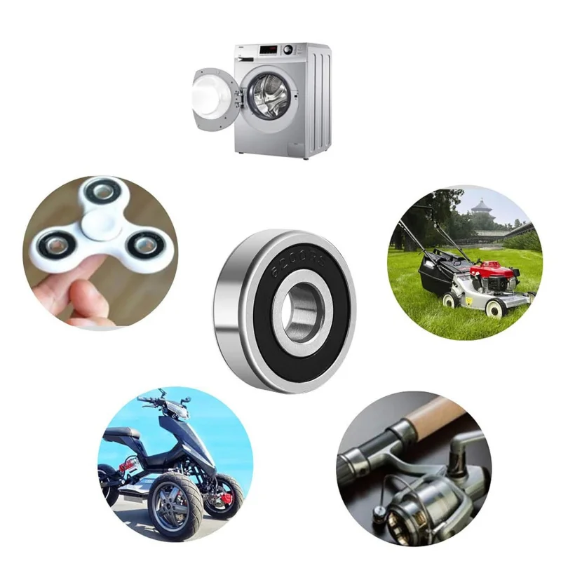 5 ชิ้น 6805-2RS ตลับลูกปืนเม็ดกลมร่องลึก, 25 มม. x 37 มม. x 7 มม. ตลับลูกปืนอุตสาหกรรมแบบปิดผนึกสองชั้น, ตลับลูกปืนสเก็ตบอร์ดเหล็กโครเมียม