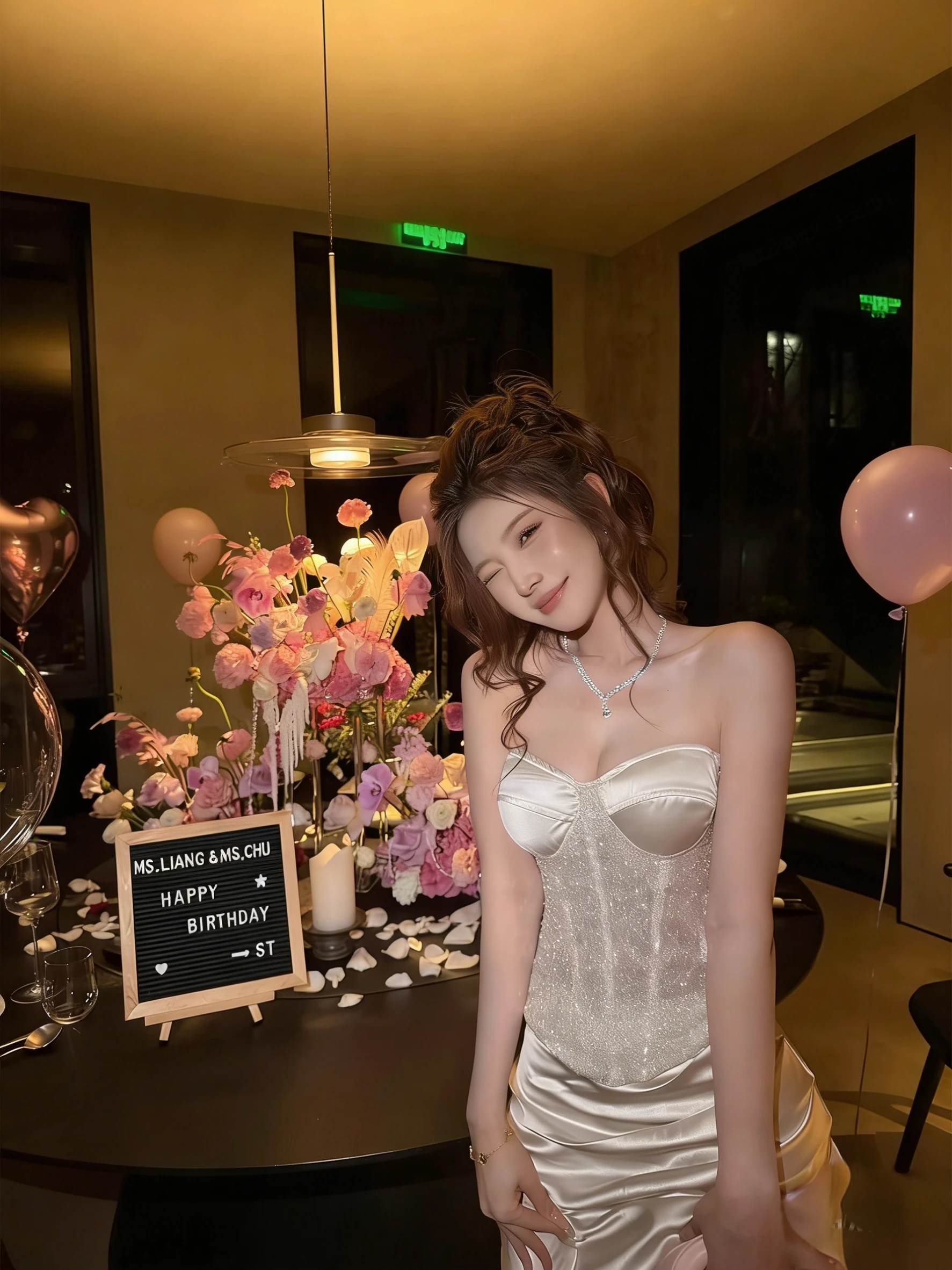 

Женский вечерний комплект Ele Lady: Модный наряд из двух предметов с пайетками и бисером для дня рождения или вечеринки (топ и юбка)