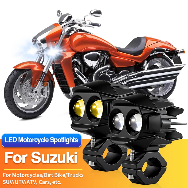 

1 Set LED Motorcycles Headlight 2-Color Fog Light Spotlight for Suzuki GSXR1000R ABS/GSXR1000R GP/GSXS750/GSXS750Z/GSXS1000 ABS