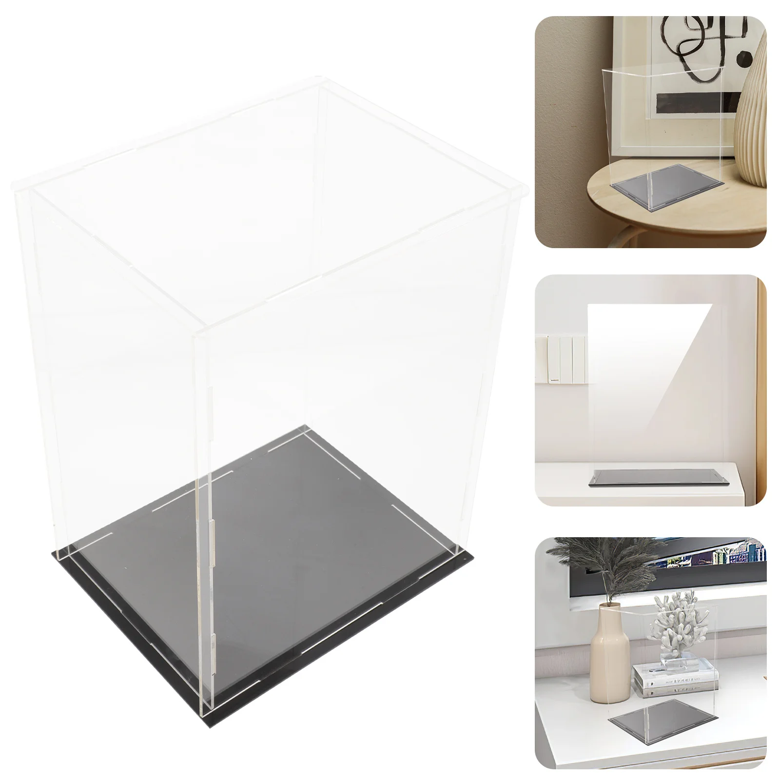 

Clear Acrylic Gloves Display Box Transparent Storage Case Stable Protective Showcase for Collection Exhibition Display