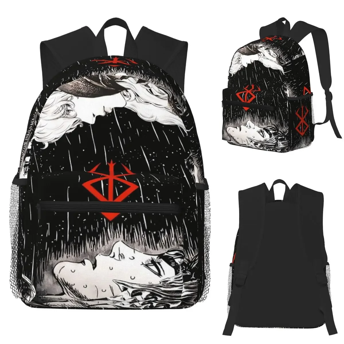 

Anime Berserk Student Backpack School Bag Hiking Travel Daypack for Boys Girls Fashion Bookbag Shoulder Bags