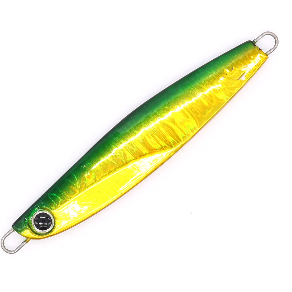 CASTFUN Metal  Casting Jig Lures 30g 60g Slow Pitch Jigs Tuna Lures Cheap Fishing Tackle Saltwater  Fishing Lure