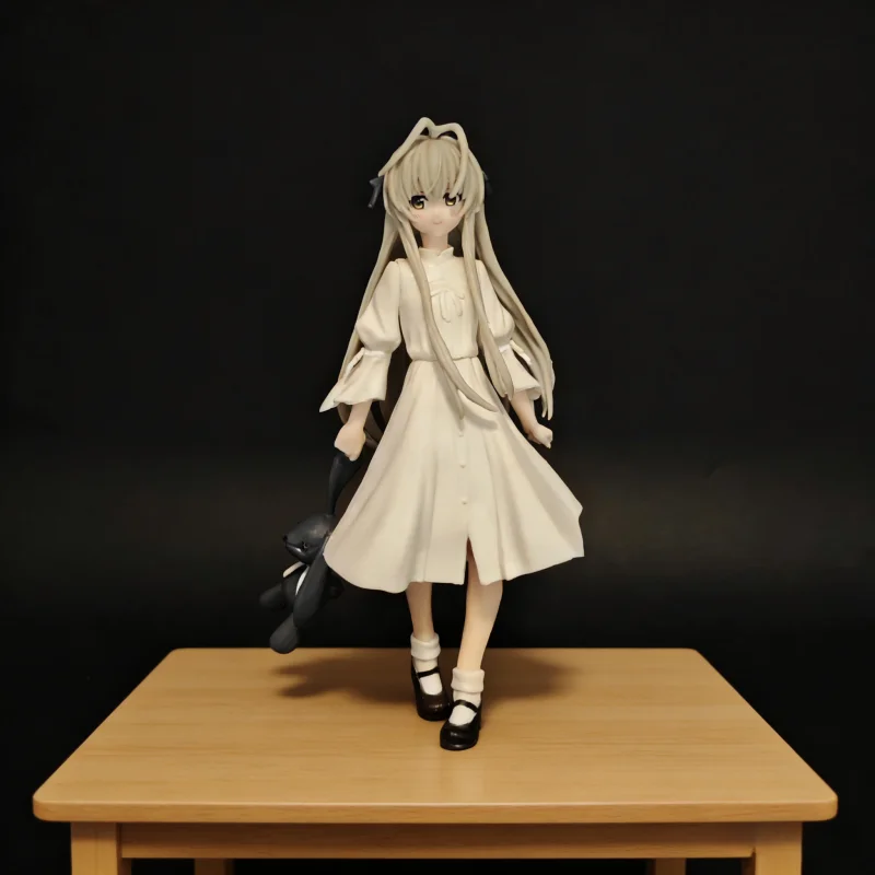 

Японская аниме-фигурка Yosuga No Sora: Касугано Сора, 18 см, ПВХ, милая девушка в белом платье, стоячая поза, коллекционная модель, игрушка, подарок для фанатов