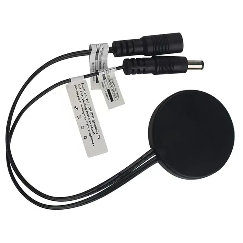 4X Wood Panel LED Touch Sensor Dimmer Switch Switch Touch Switch For LED Strip Black