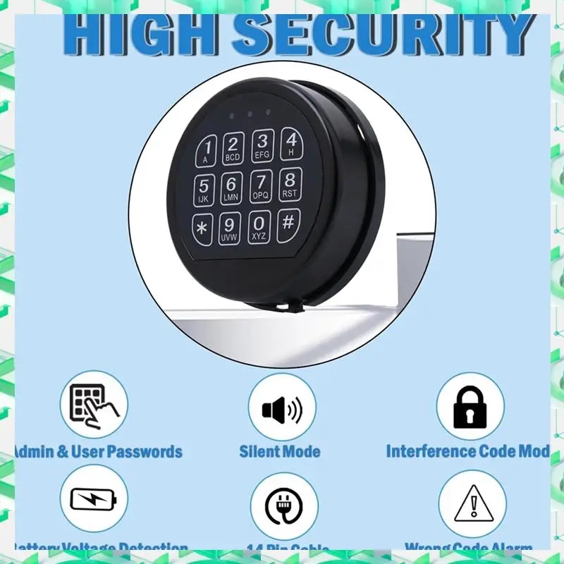 

3C Electron Safety Lock Replacement Electronic Safe Keypad With Swing Suitable For Trong Safe Door,Safety Lock Replacement Elect