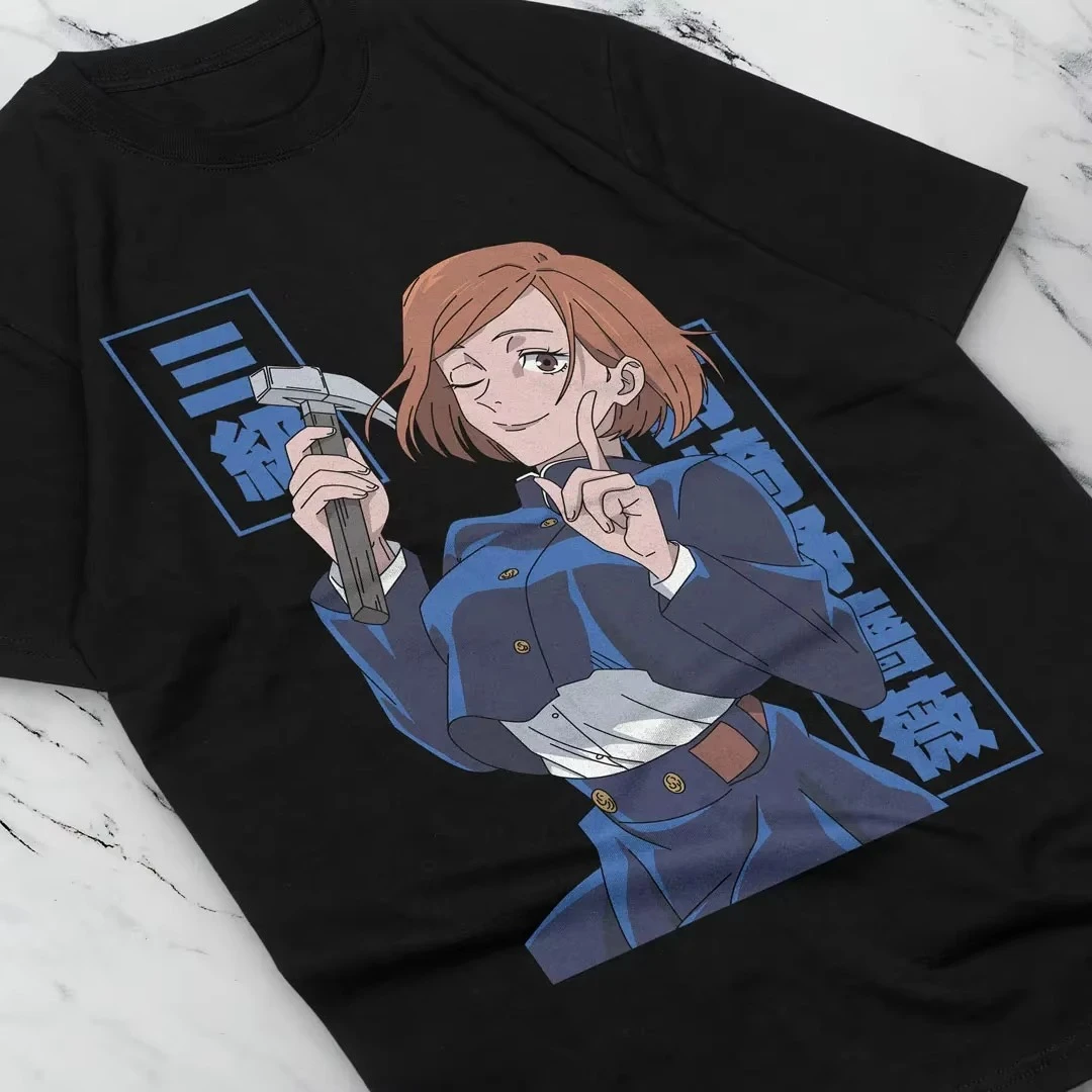 Anime Nobara Jujutsu Kaisen Satoru Gojo Bedrucktes T-Shirt Sommer Neu Herren- und Damen-T-Shirt Trendy Casual Y2K Kurzarm 2026 – Detail 6