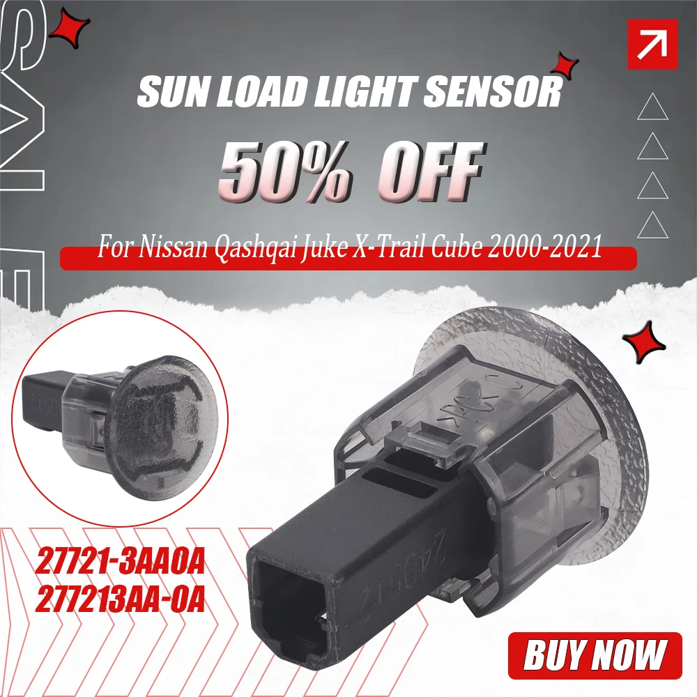 Sun Load Light Sensor for Nissan Qashqai Juke X-Trail Cube 2000 2001 2002 2003 2004 2005 2006 2007-2021 27721-3AA0A 277213AA-0A