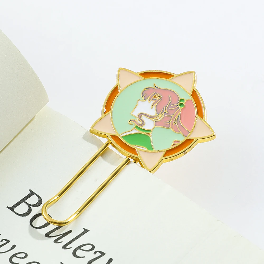 Artistic new cartoon girl bookmark paper clip, simple and exquisite, the best gift for friends and classmates who love reading.