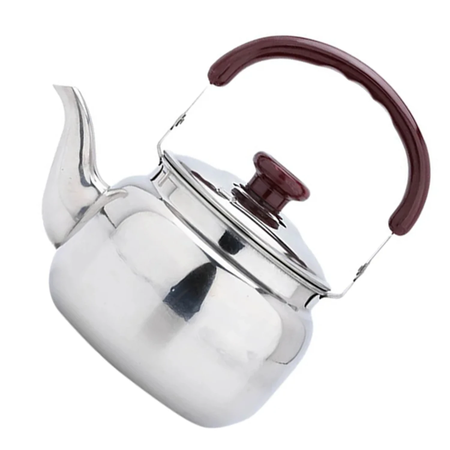 Small Stainless Steel Stovetop Tea Kettle with Cool Whistling Handle - Durable Household Water Pot and Boiler for Stove Top Brew