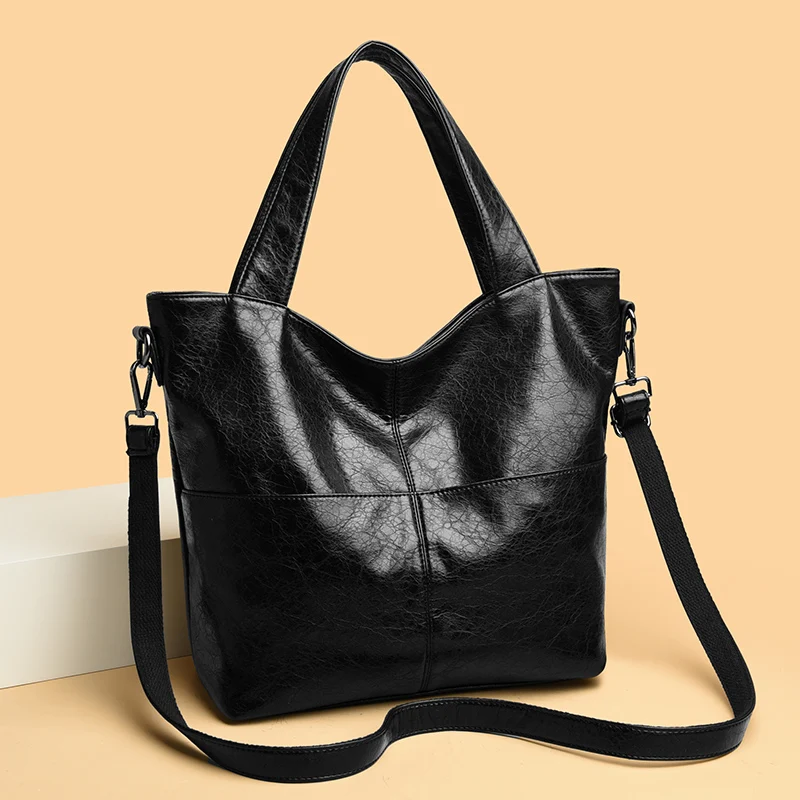 

2025 Large Capacity Luxury Tote Bag Brand Designer Handbag Sac A Main High Quality Soft Leather Shoulder Crossbody Bag For Women
