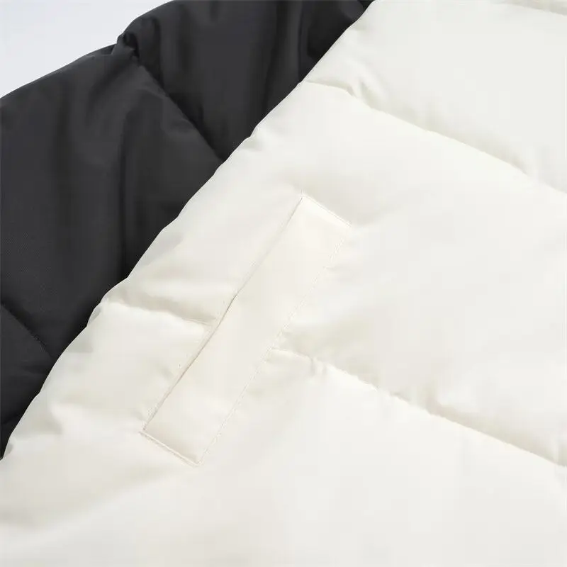 جديد 2024 معطف رجالي من القطن الدافئ من Theened للرياضات الشتوية غير رسمي عصري للخبز معطف شبابي فضفاض مناسب من ألياف البوليستر #4