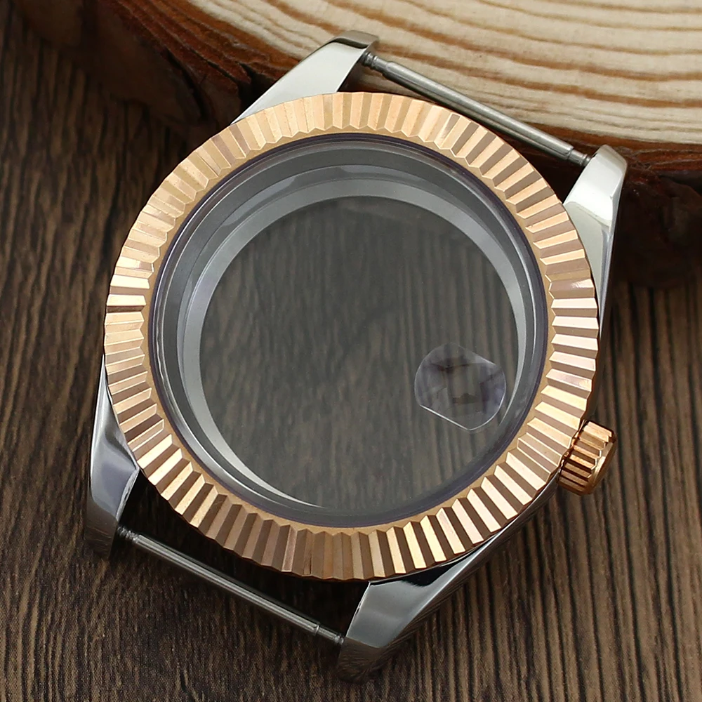 

36mm/39mm NH35 DJ Case Stainless Steel Sapphire Glass SK DJ Mod Parts watch accessories Fit Nh35 Nh36 Nh38 8215 Watch Case NH35