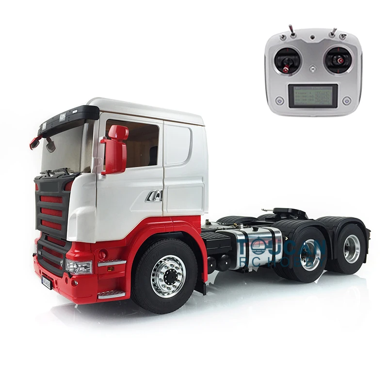 LESU 1/14 RC Tractor Truck 6*6 Metal Chassis Car Kit Model DIY Cabin ESC Servo Motor 2 Speed Gearbox Painted Toy THZH0577