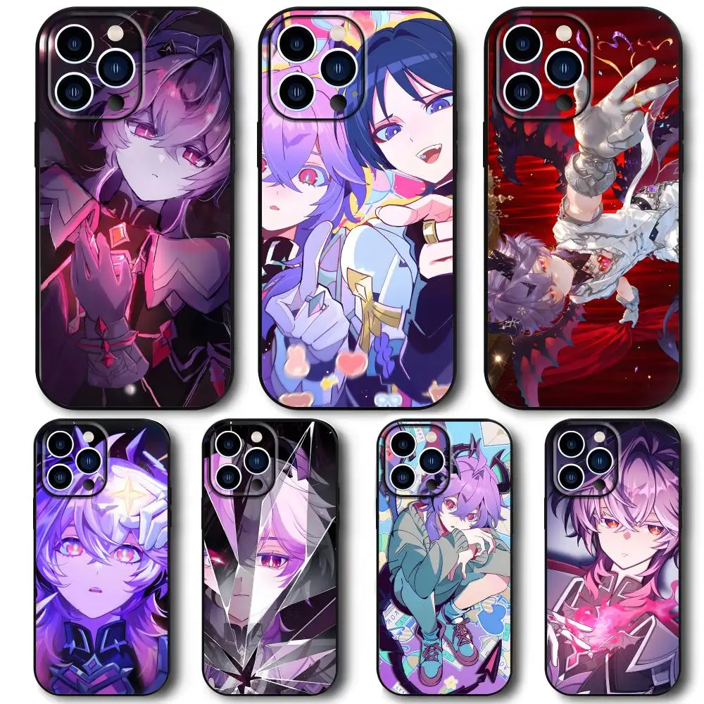 Чехол для телефона Genshin Impact Durin для iPhone 17 16e 15 14 13 12 11 Plus Mini Pro Max, мягкий черный противоударный чехол