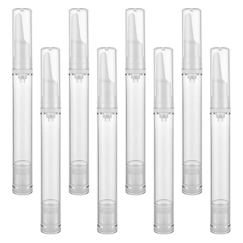 

8 Pcs Clear Plastic Eye Cream Bottles Vacuum Serum Containers Portable Mini Travel Size Lotion Dispensers for Skincare Storage
