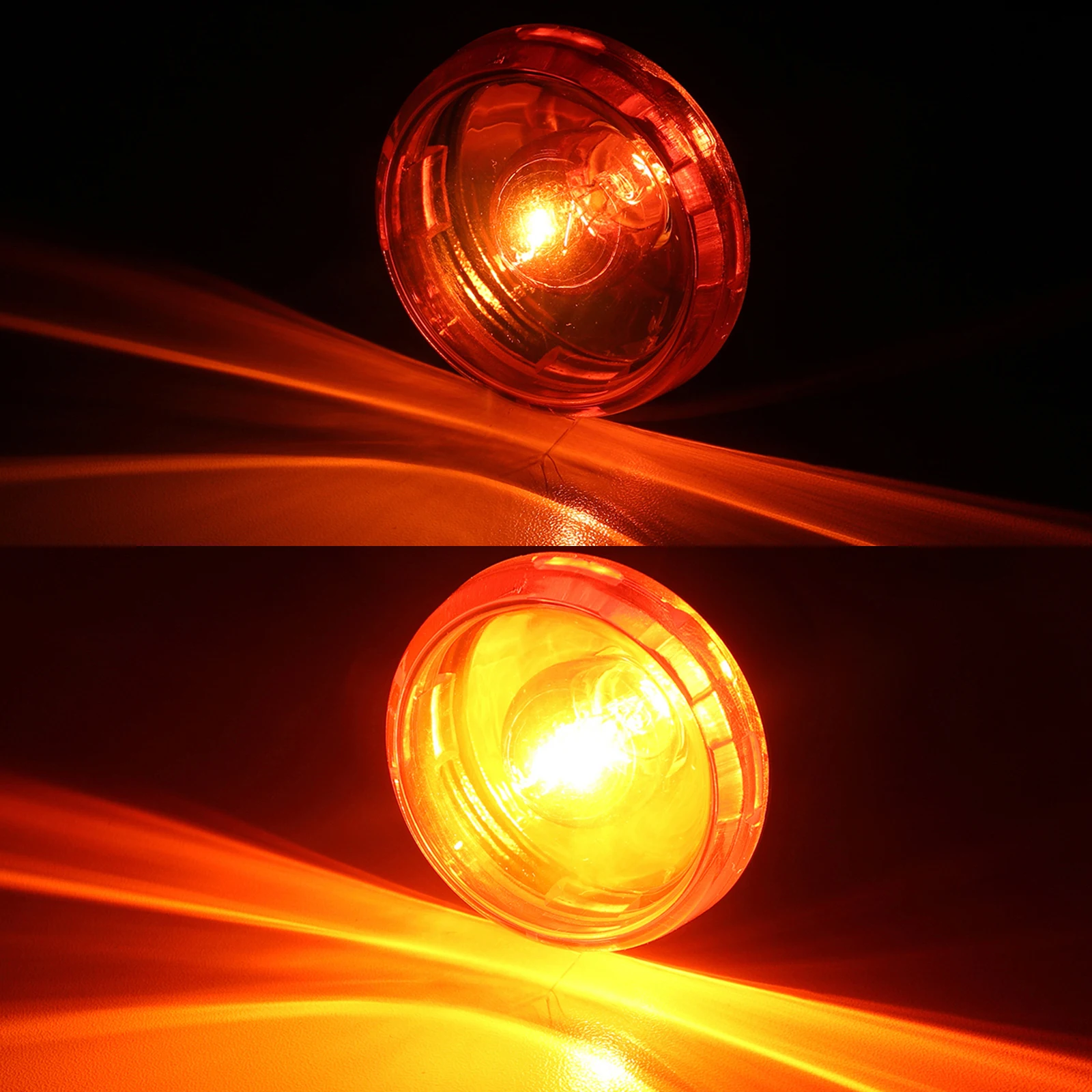 Motorcycle Rear Turn Signals Lights With Mount Brackets for Harley Sportster XL 883 1200 Nightster Super Low 1992-2017 High Qual