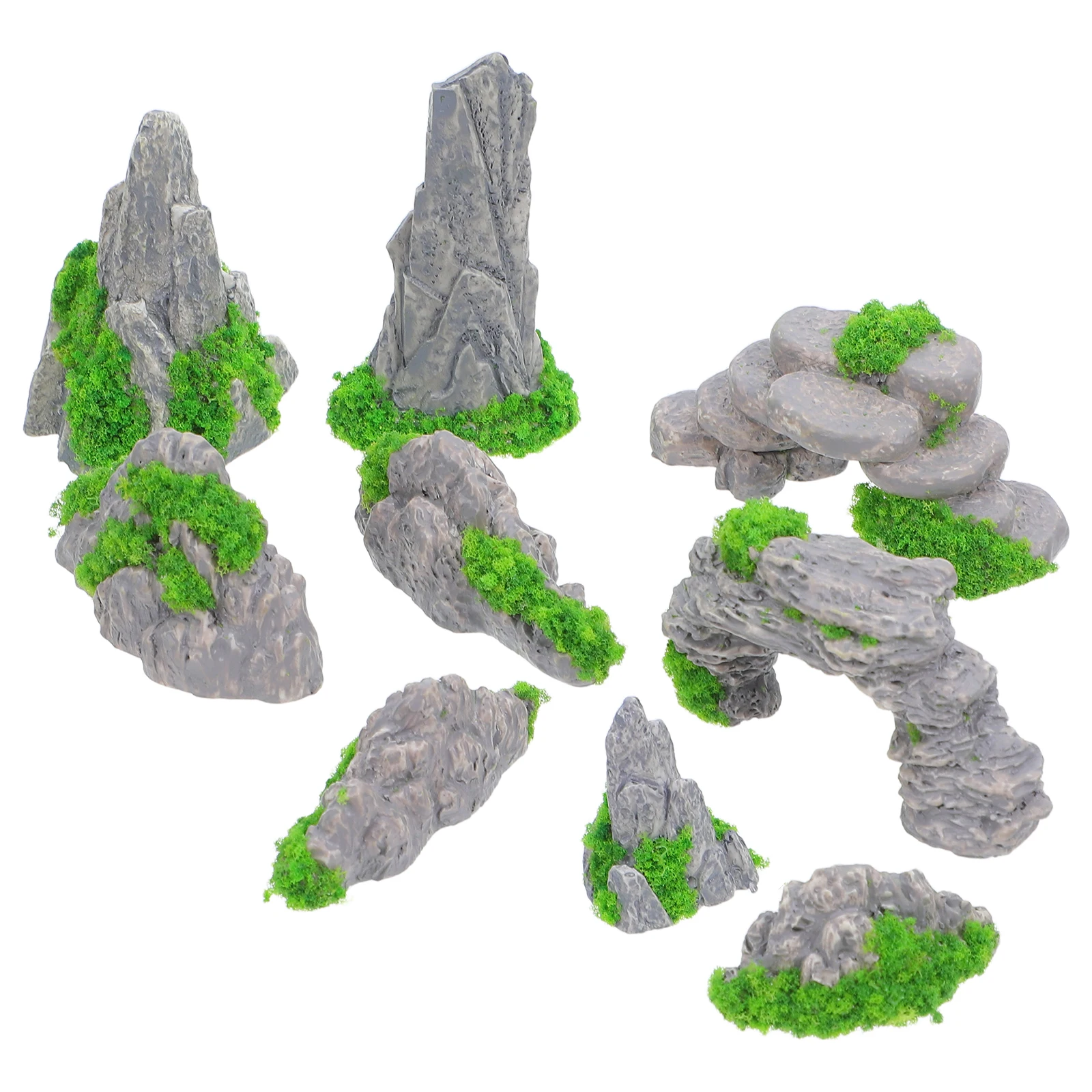 9 szt. Dekoracyjne figurki gór – Aquarium Decoration Rock recenzja i cena