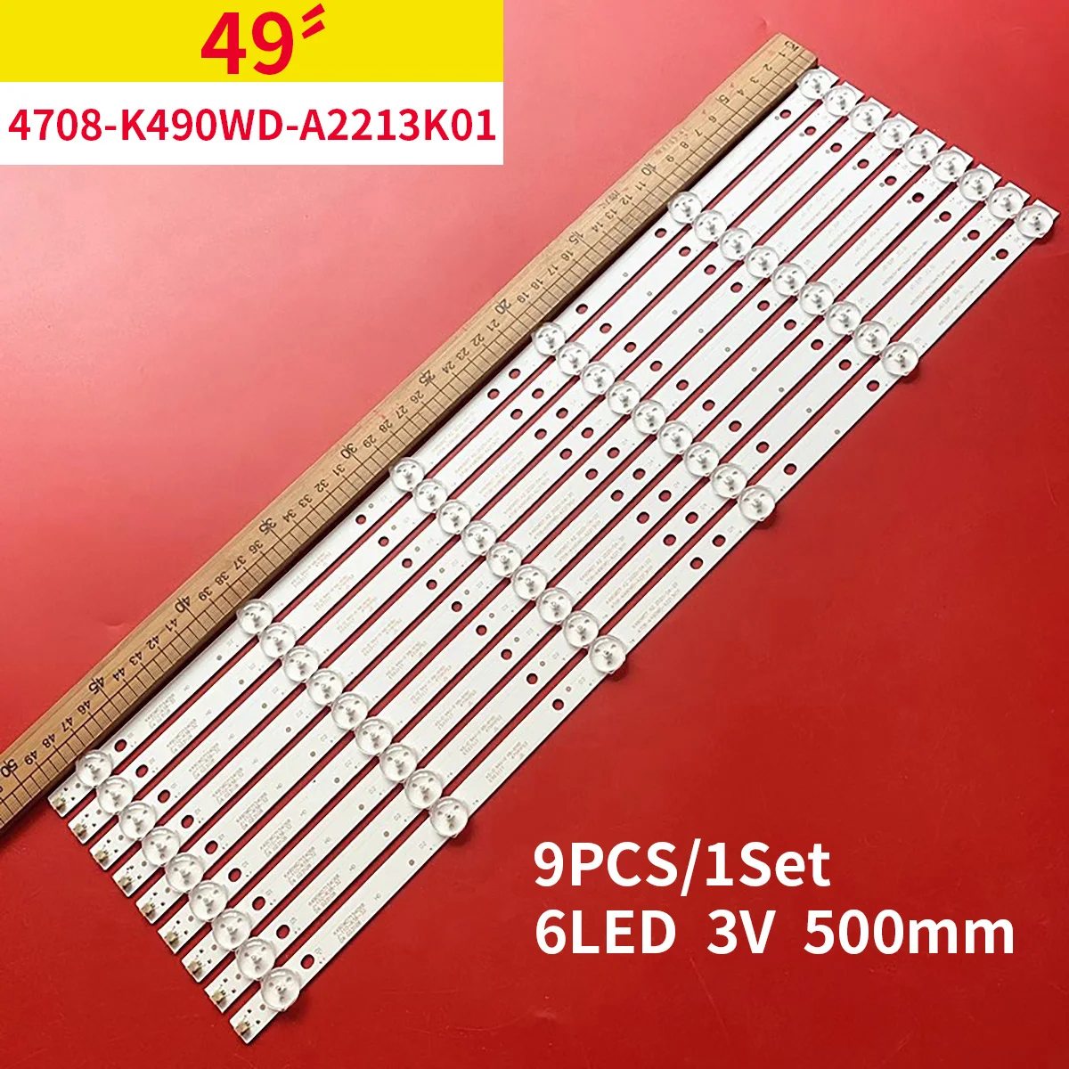 LED backlight For TV 49U7751EV 49U7752EV 49PUF6050 49PFL3445 49PUF6050/T3 K490WD7 A1 A2 PH49PFG5001 4708-K490WD-A2213K01