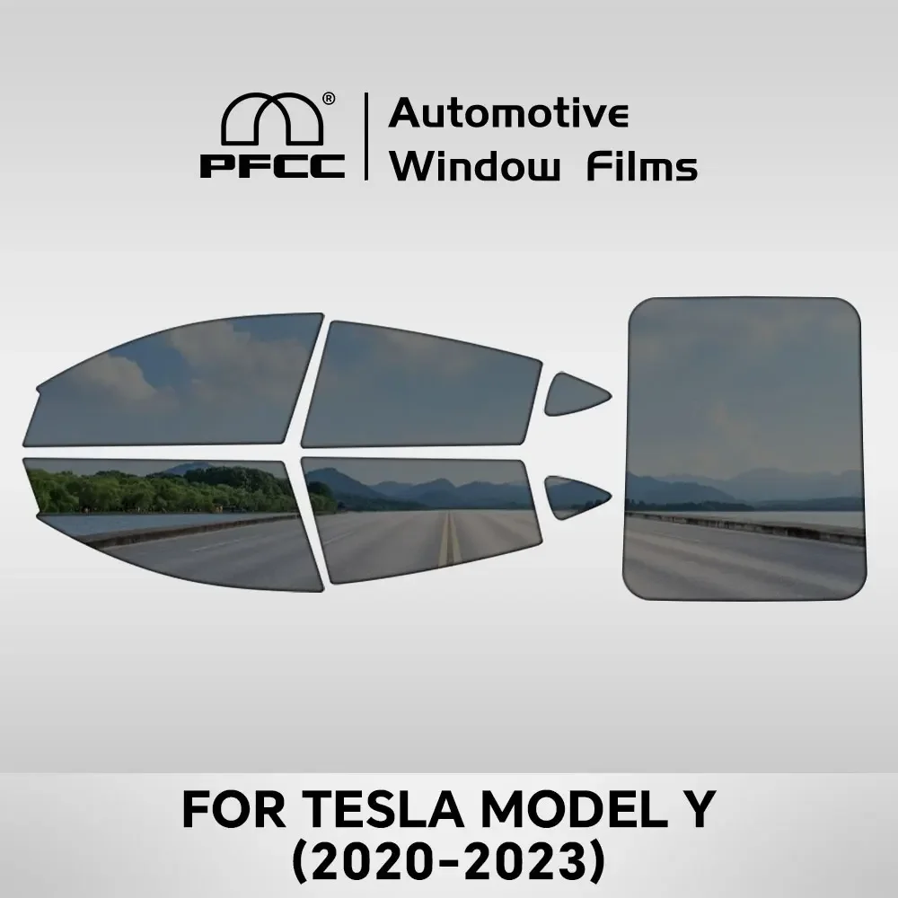 

for Tesla Model Y 2020 2021 2023 Car Sticker Quality High Heat Resistant Car glass Solar Tint Window Films 99% UV Protective