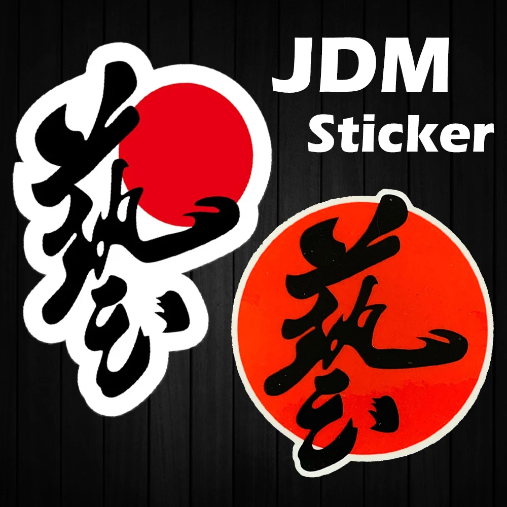 

JDM Reflective Motorcycle Stickers Moto Scooter Body Fuel Tank Windshield Helmet Vinyl Accessories Decals For Yamaha Kawasaki