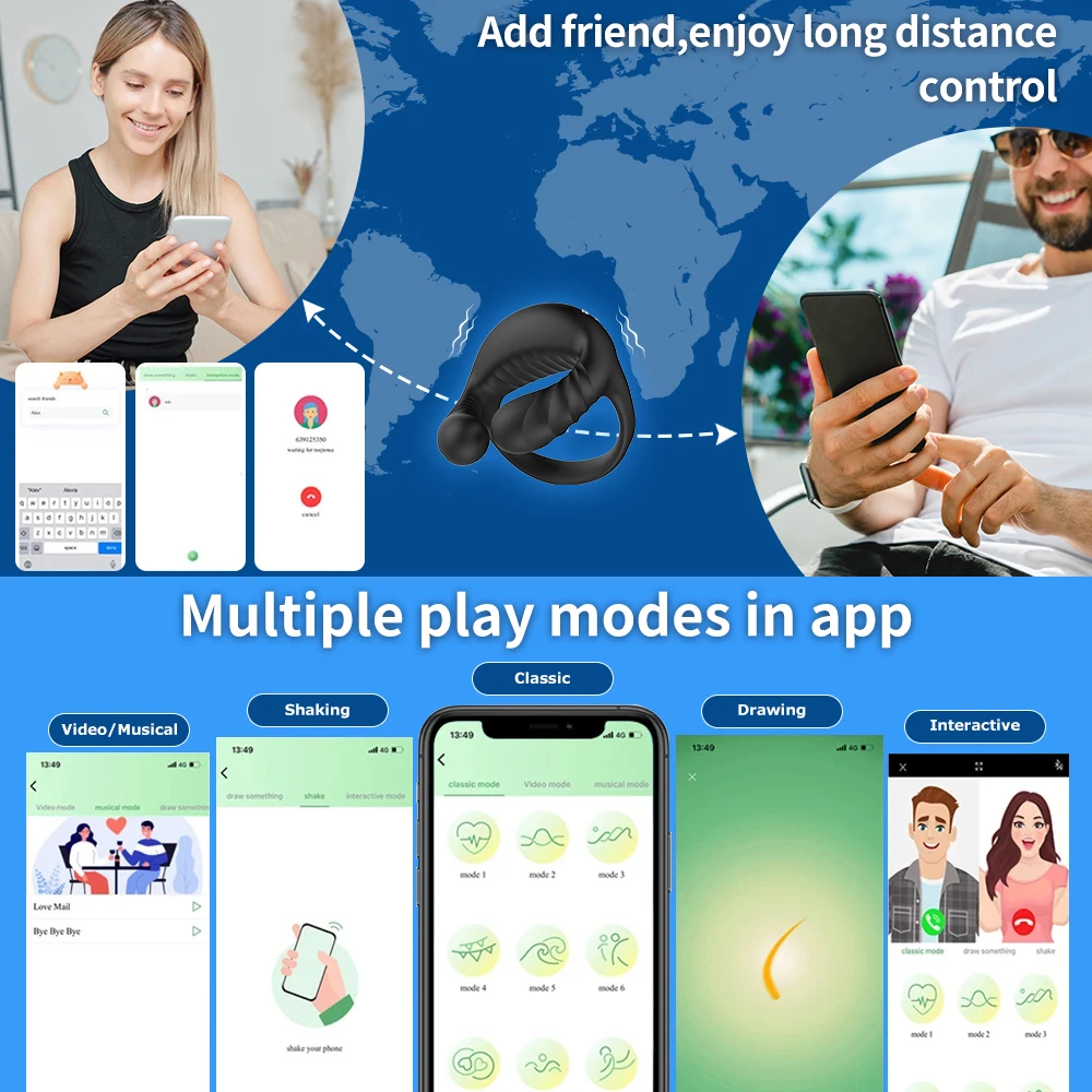 男性用振動コックリング,リモコンアプリケーション,射精遅延トレーナー,大人の大人のおもちゃ,カップルゲーム,勃起ロックリング