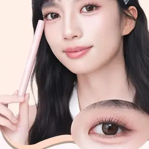 Two-in-one Double-headed Silkworm Pen Brightens High-gloss Shadow Three-dimensional Comic Beauty Brown Peach Pink Silkworm Pen