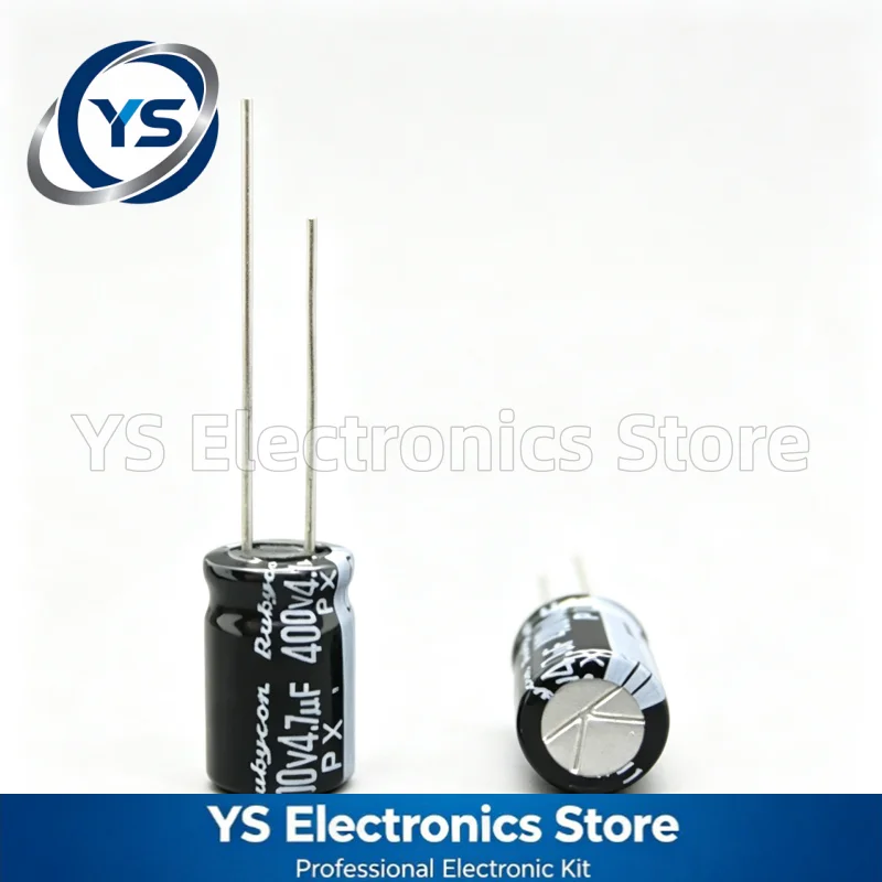 Rubycon PX Series 400V4.7UF 8x11.5mm 400PX4R7MEFC8X11.5 4.7UF400V Electrolytic Capacitor Brand New Genuine Capacitors 20% 400V