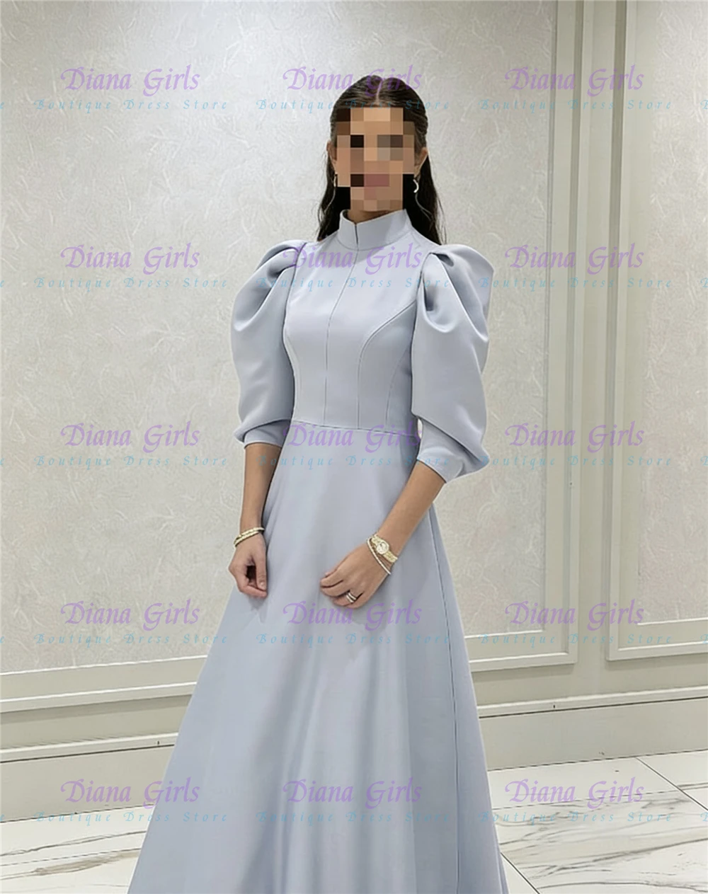 

Качественное великолепное платье с цветочным узором для маленьких девочек, изысканное светло-голубое атласное пушистое платье для свадьбы, дня рождения, вечерние бальные платья