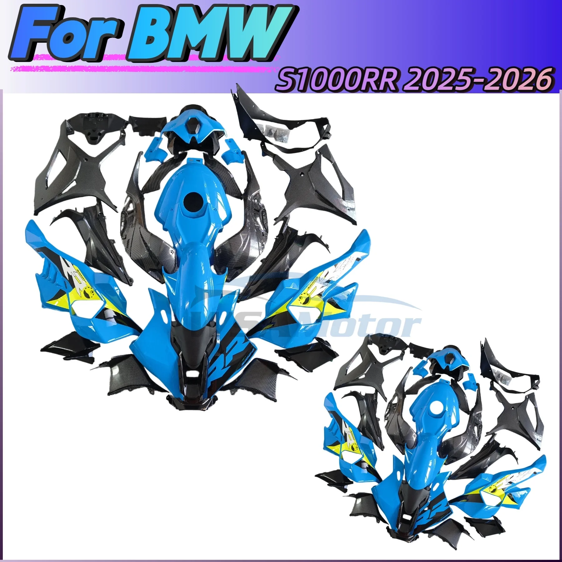Motorcycle Rear Tail Under Seat Fairing kit Panel Plastic ABS Rear Lower Tail Cover Fit For BMW S1000RR M1000RR 2025 2026