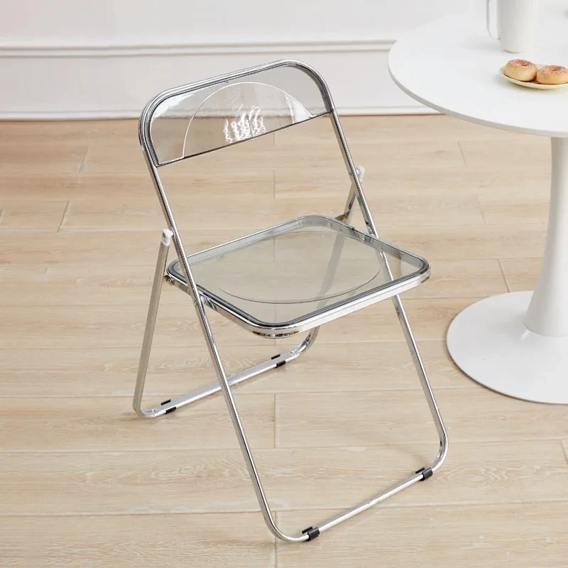 

Acrylic High-end Dining Chairs Modern Luxury Leisure Unique Dining Chair Transparent Trendy Chaise Salle À Manger Home Furniture