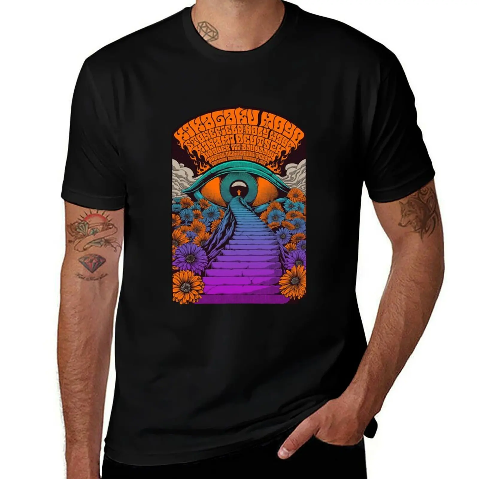 kikagaku moyo 8 T-Shirt Large Size Casual Tee Shirt