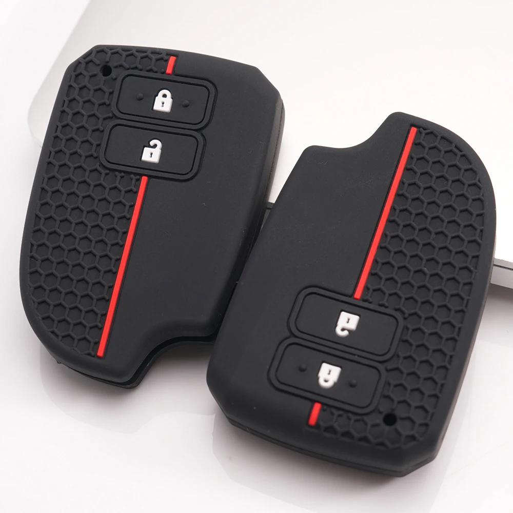 Silicone Key Cover For Toyota Yaris X Yaris L Sedan Vios FS EZ Verso Vitz Aqua Prius C IQ Ractis Belta Corolla Axio Wish