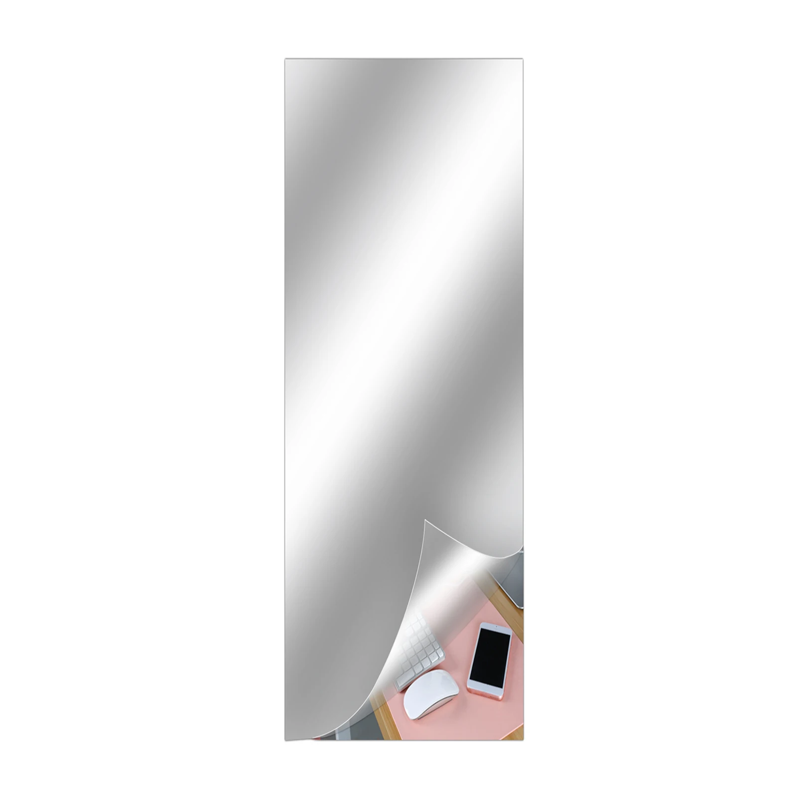 ZK40 Mirror Wall Stickers Modern DIY Art Home Decoration Square Stickers Living Room Bedroom(Thickness 0.2mm, Size 50cm * 200cm)