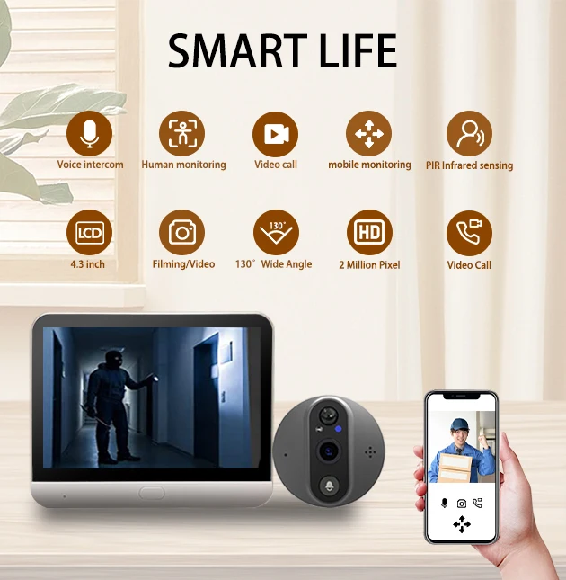 1080P Tuya Wi-Fi video doorbell 11