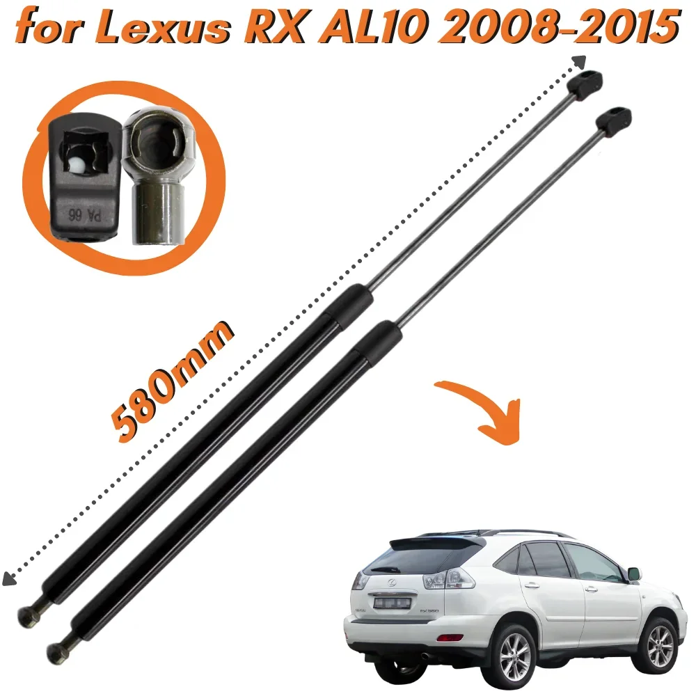 Qty(2) Trunk Struts for Lexus RX 3rd AL10 RX270 RX350 RX450H GGL15 SUV 2008-2015 Rear Tailgate Boot Gas Springs Lift Supports