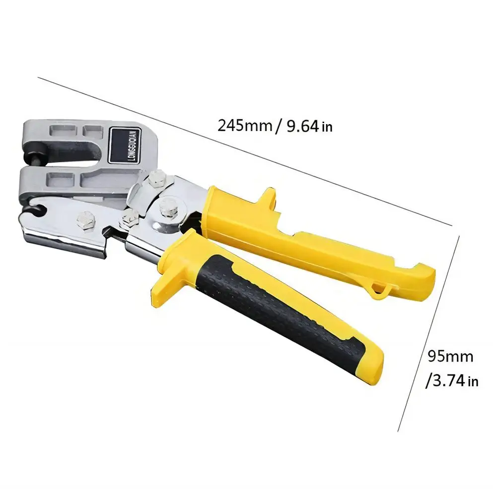 Metal Stud Crimper Aluminum Alloy Ceiling Punching Pliers Plaster Drywall Tools For Fastening Metal Double Handed Pliers