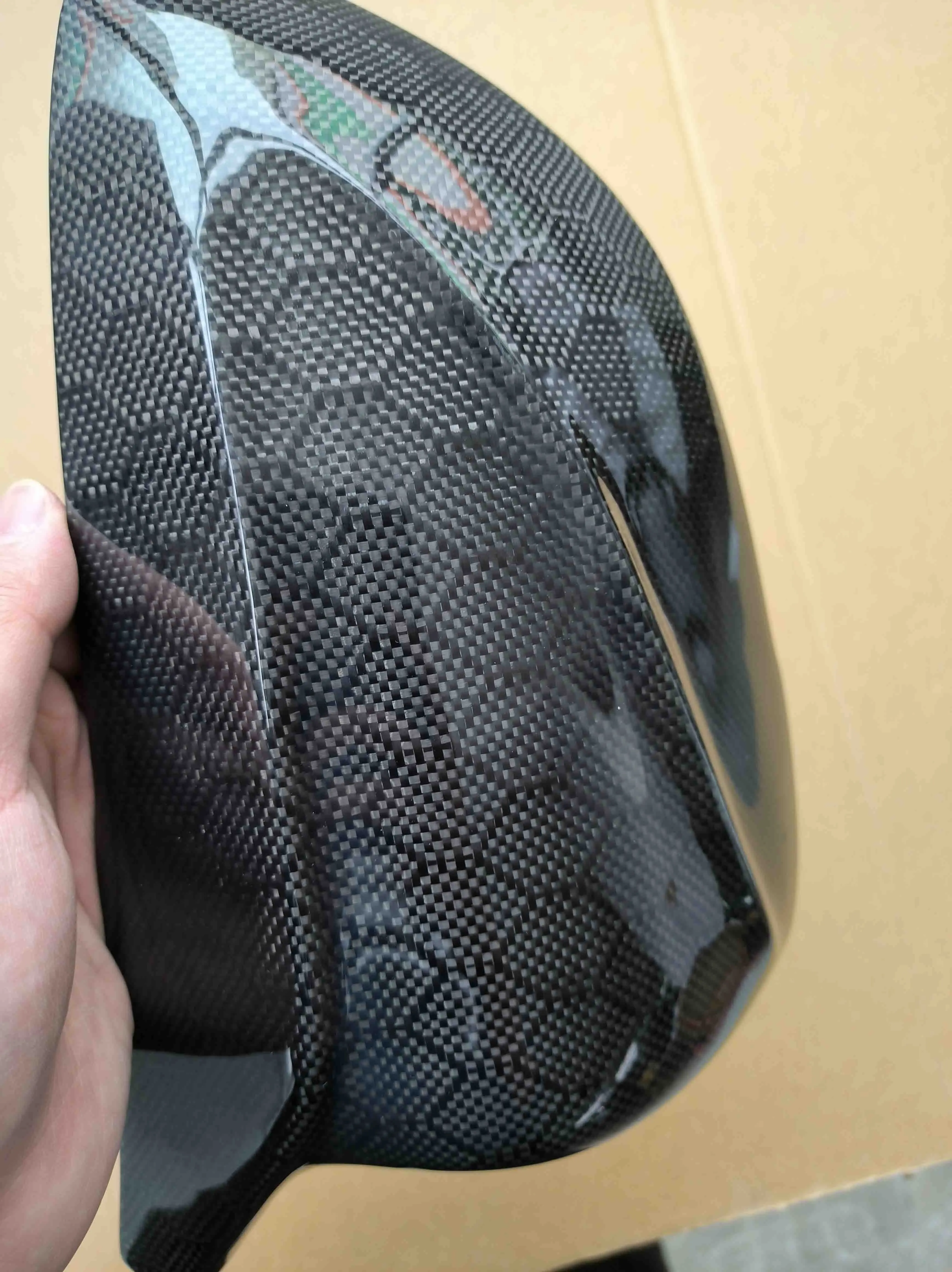 V2 Style Honeycomb Carbon Fiber Mirror Caps for Infiniti Q50 Q60 Replacement Mirror Cover Perfect Fitment