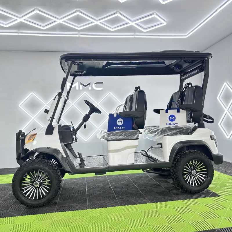 عربة جولف مرفوعة عالية الجودة، مركبة صيد كهربائية وحالة جديدة مع شهادة CE #3