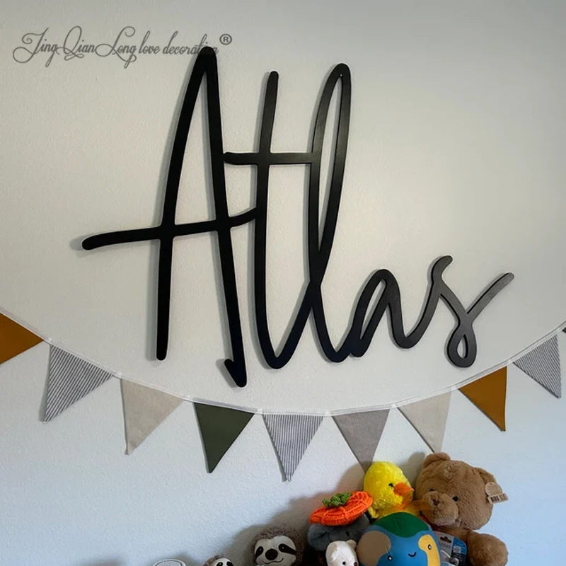 Custom Kid name cut out Wooden Name Sign Wooden first name Custom Nursery Decor Name Wall Decor