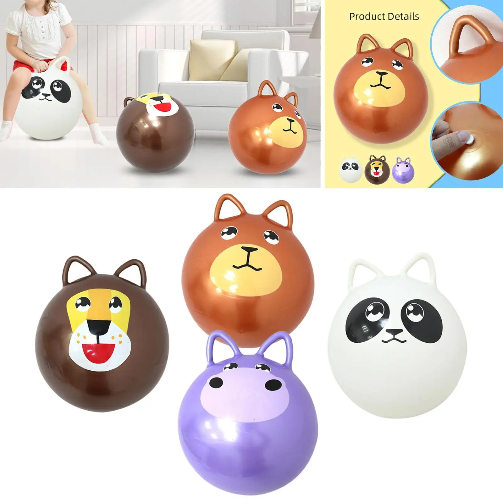 

Jumping Ball Cartoon Exercise Ball Outdoor Yard Game Sports Hopping Ball